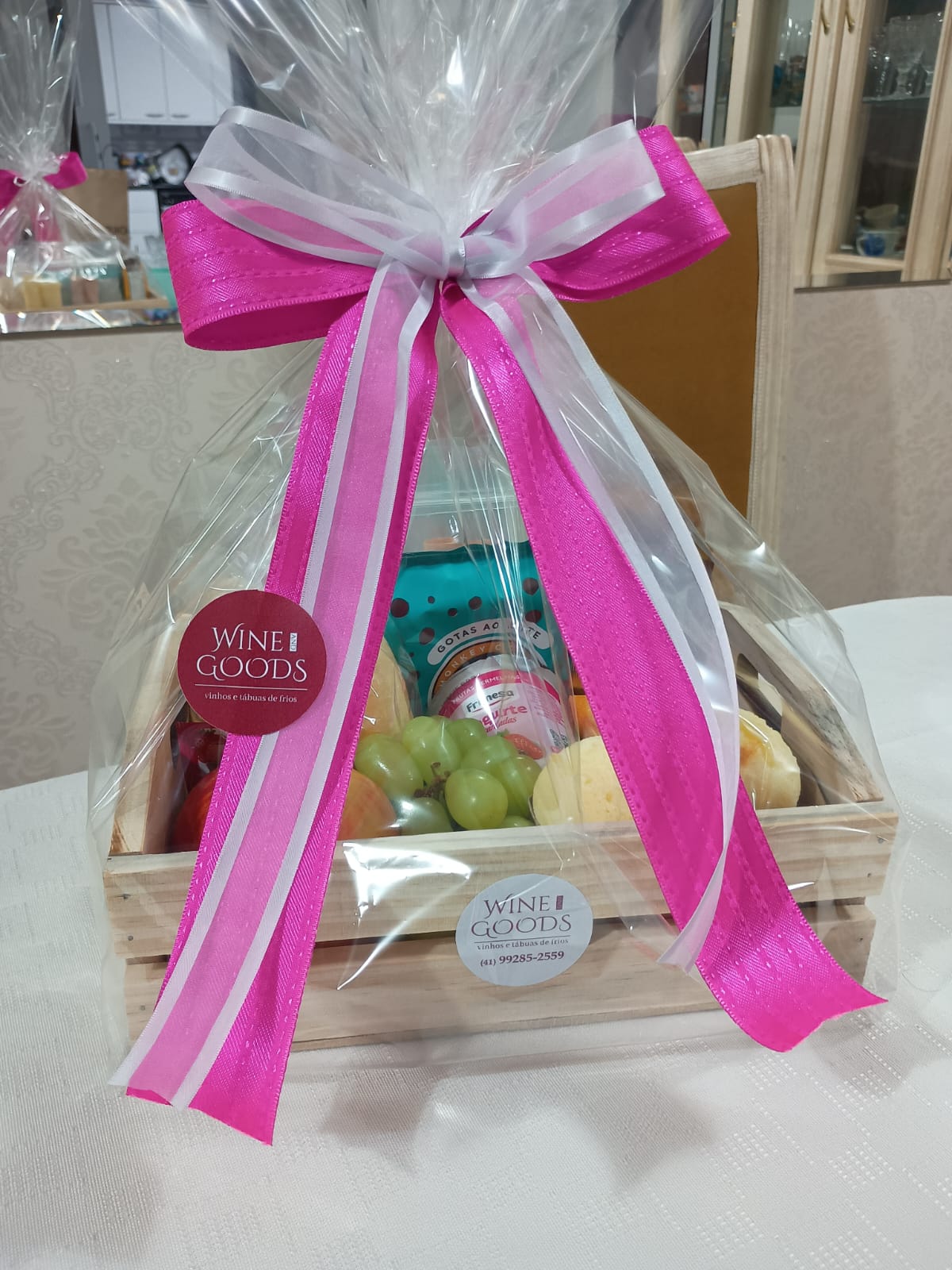 Cesta especial rosa